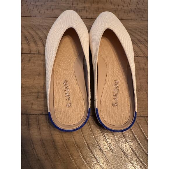 Rothy’s Almond Demi Flat Mules in Vanilla Bean Size 8.5 - Picture 3 of 9